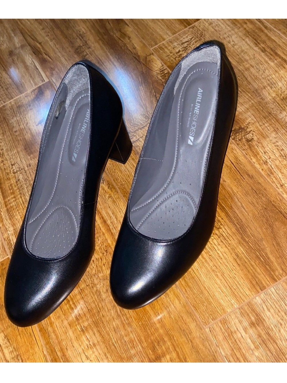 Black Women's Classic Low Heel Pumps